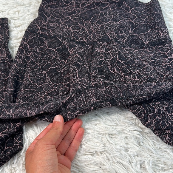 Lululemon Align Pant *Full Length 28" Lacescape Spanish Rose Black - Picture 2 of 5